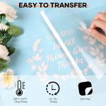 HTVRONT Heat Transfer Vinyl White HTV Rolls - 12" x 20ft White Iron on Vinyl for All Cutting Machines, HTV Vinyl for Shirts - Easy to Cut & Weed for Heat Transfer Design