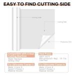 HTVRONT Heat Transfer Vinyl White HTV Rolls - 12" x 20ft White Iron on Vinyl for All Cutting Machines, HTV Vinyl for Shirts - Easy to Cut & Weed for Heat Transfer Design