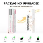 HTVRONT Heat Transfer Vinyl White HTV Rolls - 12" x 20ft White Iron on Vinyl for All Cutting Machines, HTV Vinyl for Shirts - Easy to Cut & Weed for Heat Transfer Design