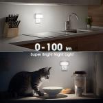 DORESshop Led Night Light, Plug into Wall, [2 Pack] with Dusk to Dawn Sensor, 1W 5000K Dimmable Night Light from 0LM to 100LM for Bathroom Hallway Bedroom Kids Room Stairway