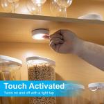 GE Wireless LED Tap-Lights, Battery Operated, 20 Lumens, Touch-Activated Puck Lights, Stick-On for Under Cabinet, Kitchen, Closet, or Garage, 2-Pack 25434