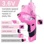 Pink 136-Piece Tool Set with Electric Screwdriver