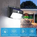Peasur [6 Packs] Solar Lights Outdoor Motion Sensor Solar Security Lights Waterproof with 3 Lighting Modes Solar Powered Wall Lights Outside for Garden Fence Yard Deck