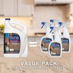 Bona Hardwood Floor Cleaner Refill - 128 fl oz - Unscented - Refill for Bona Spray Mops and Spray Bottles - Residue-Free Floor Cleaning Solution for Wood Floors