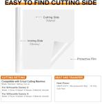 HTVRONT HTV Roll Heat Transfer Vinyl - 12" x 8ft White HTV Vinyl for Shirts, Iron on Vinyl for All Cutting Machine - Easy to Cut & Weed for Heat Transfer Design (White)