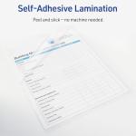 Avery Clear Laminating Sheets, 9" x 12", Permanent Self-Adhesive, 50 Self-Laminating Sheets, Great for Protecting Documents, Photos, and Signs More (73601)