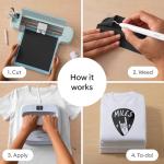 Cricut® Value Iron-On, Black (12 in x 5 ft)- HTV Heat Transfer Vinyl