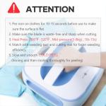 HTVRONT HTV Roll Heat Transfer Vinyl - 12" x 8ft White HTV Vinyl for Shirts, Iron on Vinyl for All Cutting Machine - Easy to Cut & Weed for Heat Transfer Design (White)