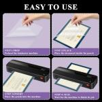 Laminating Sheets 8.5 x 11, 200 Pack Thermal Laminating Pouches 3 mil, Clear Thermal Laminating Plastic Paper Laminator Sheets, Clear Laminate Sheets Fits Letter Sized Paper (8.9 in. × 11.4 in.).