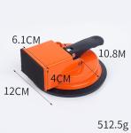 Floor Gap Fixer Tool, Upgraded Heavy Duty Floor Gap Fixer Suction Cup Tool, Made of Iron & Adjustable Height Setter, for Wood, Laminate, Tile, Vinyl Floor Gap Repair Tools (Orange)