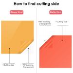 HTVRONT Permanent Vinyl for Cutting Machine-100 Pack 12 "x12 Adhesive Vinyl Sheets Set, 90 Sheets Permanent Bundle & 10 Transfer Tape for Projects and Crafting