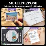 Laminating Sheets 8.5 x 11, 200 Pack Thermal Laminating Pouches 3 mil, Clear Thermal Laminating Plastic Paper Laminator Sheets, Clear Laminate Sheets Fits Letter Sized Paper (8.9 in. × 11.4 in.).