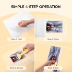 HTVRONT Self-Adhesive Laminating Sheets - 100 Pack, 5mil, 9 X 12 Inches Self Laminating Sheets, No Machine Needed Clear Laminate Sheets for Protecting and Preserving Documents, Photos, Menus, Stickers