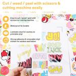 TECKWRAP Matte Laminating Sheets clear laminate sheets Sticker Paper for Inkjet Printer Clear Laminate Sheets for Printable Vinyl Sticker Paper, Photo Paper, Labels 8.26" x 11.69" A4 28 Sheets, Matte