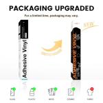 HTVRONT Black Permanent Vinyl - 12" x 14 FT Permanent Adhesive Matte Black Vinyl Roll Compatible with Cricut Cutting Machine, Silhouette, Cameo Cutters, Signs, Scrapbooking, Craft, Die Cutters