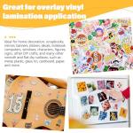 TECKWRAP Matte Laminating Sheets clear laminate sheets Sticker Paper for Inkjet Printer Clear Laminate Sheets for Printable Vinyl Sticker Paper, Photo Paper, Labels 8.26" x 11.69" A4 28 Sheets, Matte