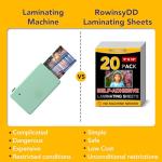 20 PCS Self-Adhesive Laminating Sheets, 9 x 12 Inches Self Adhesive Contact Paper, No Heat No Machine Needed Self Sealing Laminate Sheets