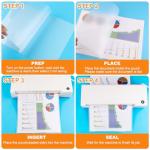 CAREGY Thermal Laminating Pouches, 300 Pack Laminating Sheets, 3 Mil, 9 x 11.5 Inches Lamination Sheet Paper for Laminator, Clear, Letter Size, Office and School Supplies