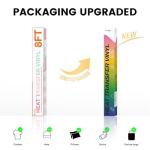 HTVRONT HTV Heat Transfer Vinyl - 12" x 8ft Orange HTV Vinyl for T Shirts, Iron on Vinyl for All Cutting Machine - Easy to Cut & Weed for Iron on Design (Orange)