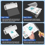 KTRIO 200 Pack Laminating Sheets, Hold 8.5 x 11 Inches, 3 Mil Thermal Laminating Pouches, 9 x 11.5 Laminate Sheets for Laminator, Clear Lamination Sheet Paper, Letter Size, Office School Home Supplies