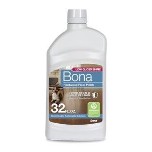 Bona Hardwood Floor Polish - 32 fl oz - Low Gloss Shine - Polish for Wood Floors - Protects and Renews Dull Flooring - Covers 500 sq ft