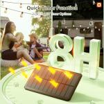 addlon 54(48+6) FT Solar String Lights Waterproof,Patio Lights Solar Powered with Remote & USB Port 15+1 LED Shatterproof Bulbs 3 Light Modes, Dimmable Solar Light for Camping Backyard Garden