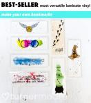 Turner Moore Edition Matte Clear Sticker Laminate Roll - Self-Adhesive, 12" x 15FT, Waterproof for Cricut & Stencils