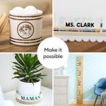 Cricut Smart Permanent Vinyl for Joy Machine, Black (5.5in x 10ft roll) - Matless Cutting for Long cuts