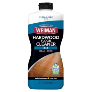 Weiman Hardwood Cleaner for Finished Hardwood Floors, Engineered Floors, Laminate - Streak-Free Results, EPA Safer Choice Certified, 32 oz