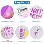 HTVRONT Holographic Vinyl - 12 Sheets 12 "x12 Holographic Permanent Vinyl for All Cutting Machine - Easy to Weed & Transfer Iridescent Craft Adhesive Vinyl Sheets