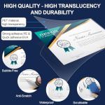 33 PCS Laminating Sheets 9”x11.5”, Thermal Laminating Pouches, 3mil Plastic Paper Laminate Sheets, Laminator Sheets Plasticized Craft Office and School Supplies, Lamination Sheets for 8.5”x11” Paper