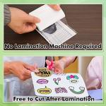 Koala Self Adhesive Laminating Sheets - 9 x 12 Inch Clear Laminate Sheets for Stickers, Photos - 5 Sheets, No Machine Needed