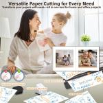 Laminator Machine 9-Inch Portable Thermal Laminater with Hot & Cold Modes, A4 Small Laminating Machine with ABS Jam-Release, 3-Min Warm-Up, 6-in-1 Photo Laminator Kit for Home and Class, White