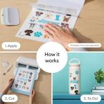 Cricut® Lamination Film - 8.5 in x 11 in (30 Count) - 15 Holographic + 15 Transparent Laminate Sheets - Adds a Protective, UV-Resistant Finish to Stickers, Scrapbooks, Decals, Cards, & More