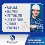 Pro Grade Paint Roller Kit, Brush & Roller,10 Piece Set, Wall Painting Naps for Professionals & Homeowners - All Paints & Stains, Washable, Reusable, Easy to Clean, Superior Absorbency.