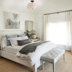 Vexagyle 12.6inch Flush Mount Ceiling Light Fixture,3-Light Modern Close to Ceiling Light with 2-Layer Linen Fabric Shade,Farmhouse Drum Ceiling Mount Lamp for Bedroom Hallway Living Room