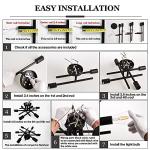 ASGYISA Semi Flush Mount Modern Ceiling Light Fixture， 6 Lights Black Vintage Matte Sputnik Chandelier Ceiling Lamp with E26 Bulb Base for Farmhouse Dining Room Living Room Bedroom Study Kitchen