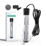 BSEED Immersion Water Heater Electric, 2000W Fast Heating Portable Water Heater with 304 Stainless Steel Guard & Digital LCD Thermometer, Heats 5 Gallons in Minutes for Camping, Bath & Small Pool