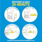 Turbo Tank Cleaner - Water Heater Cleaning Tool, Improves Hot Water Supply, Removes Hard Water Sediment, Flushes Gas & Electric Tanks, Pro-Grade DIY Solution