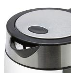 Amazon Basics Electric Kettle with Glass Carafe for Tea and Coffee, BPA-Free, Fast Boiling, Auto Shut-Off, Boil-Dry Protection, Water Level Indicator, 1.7 Liter, 1500W, Black and Silver