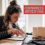 4 Pack Box Cutter, Folding Utility Knife, Razor Knife Heavy Duty, Box Cutters Utility Knives, Box Opener for Home, DIY Projects, Crafting, Package, Hand Tools & Navajas para Trabajo, Tube Cutters