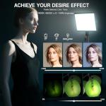 2-Pack LED Video Light Kit, NiceVeedi Studio Light, 2800-6500K Dimmable Photography Lighting Kit with Tripod Stand&Phone Holder, 73" Stream Light for Video Recording, Game Streaming, YouTube