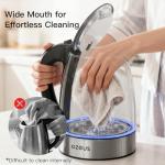 AZEUS Fast Boil Electric Water Kettle, 1.8L Large Capacity with Auto Shut-Off and Boil-Dry Protection, BPA-Free Borosilicate Glass &Stainless Steel