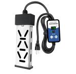 Portable Immersion Water Heater 1800W 120V, Electric Heater for Buckets, Bathtubs and Mini Pools, Submersible Design with Thermostat, Real Time Temperature Display and Dry Burn Protection