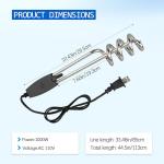 Immersion Heater, Submersible Water Heater，1500W/1000W-110V Portable Electric Immersion Water Heater fit for Camping Inflatable Pool Bathtub Water Bucket Heater (A)