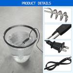 Immersion Heater, Submersible Water Heater，1500W/1000W-110V Portable Electric Immersion Water Heater fit for Camping Inflatable Pool Bathtub Water Bucket Heater (A)