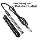 GRILLME 1000W Immersion Water Heater with Intelligent Temperature Controller,Fully Submersible Portable Electric Heater,5 Galons Bucket Heater,100% Waterproof,316L Shell,Easy and Convenient to Use