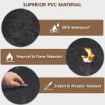 Peel and Stick Floor Tile, 30-Pack 12" x 12" Vinyl Flooring, Waterproof Self-Adhesive Luxury Vinyl Tiles, Easy DIY for Living Room, Kitchen, Dinning Room, RV, Cover 30 Sq. Black Vein Marble