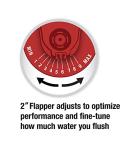 Fluidmaster K-400H-039 High Performance Toilet Fill Valve with 2-Inch Adjustable Toilet Flapper Kit
