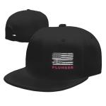 Plumber Plumbing American Flag Outdoor Snapback Trucker Dad Hat for Men Women, Sports Adjustable Flat Bill Brim Baseball Cap
